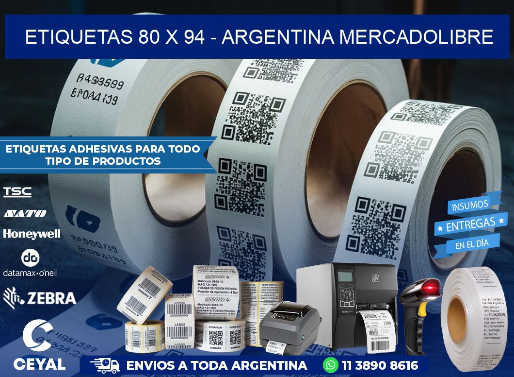 ETIQUETAS 80 x 94 – ARGENTINA MERCADOLIBRE