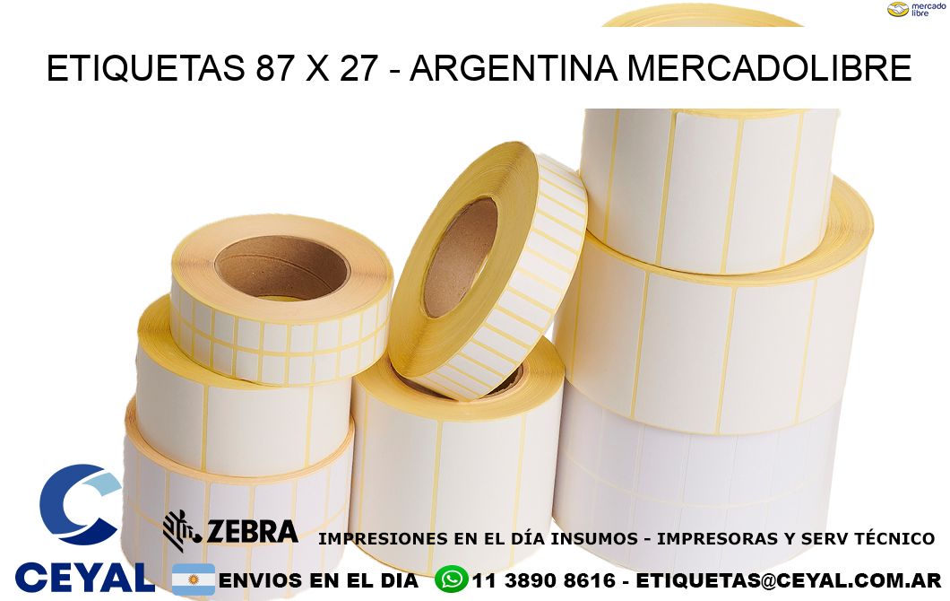 ETIQUETAS 87 x 27 – ARGENTINA MERCADOLIBRE