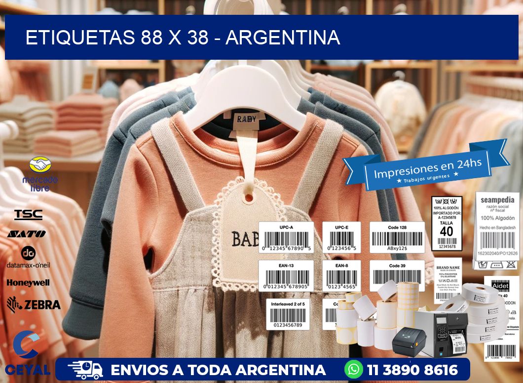 ETIQUETAS 88 x 38 - ARGENTINA