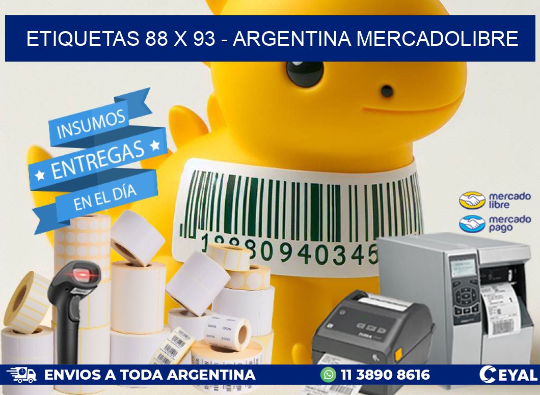 ETIQUETAS 88 x 93 – ARGENTINA MERCADOLIBRE