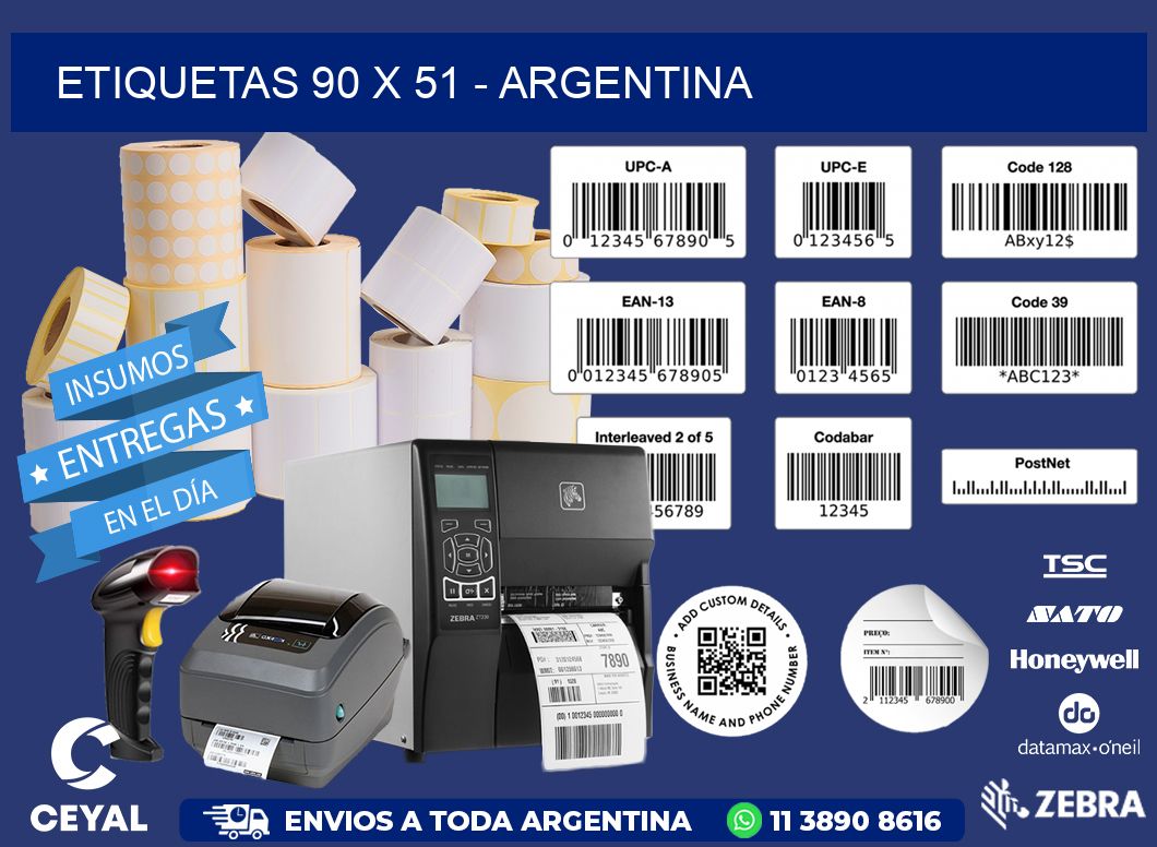 ETIQUETAS 90 x 51 - ARGENTINA