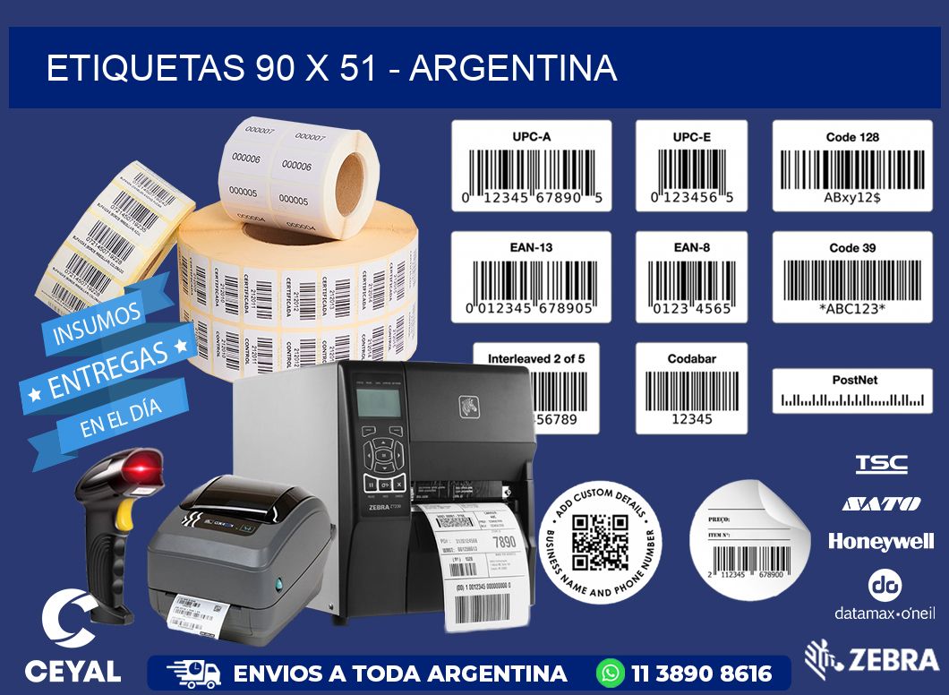 ETIQUETAS 90 x 51 - ARGENTINA