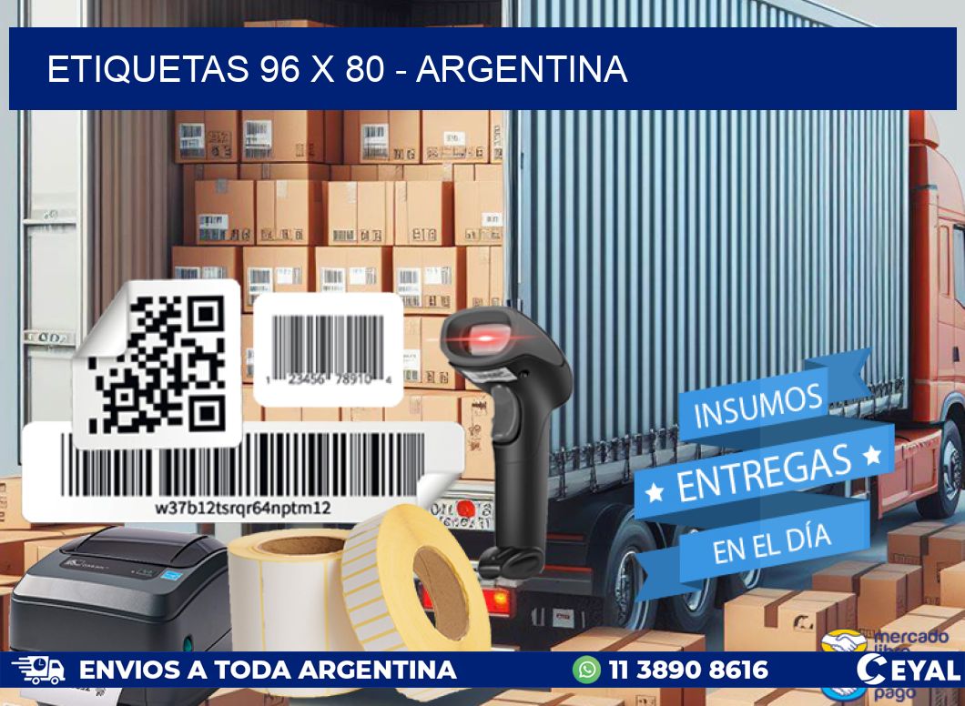 ETIQUETAS 96 x 80 - ARGENTINA