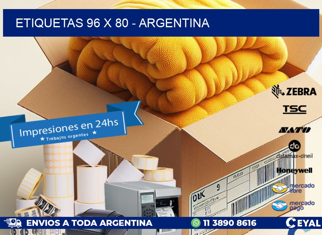 ETIQUETAS 96 x 80 - ARGENTINA