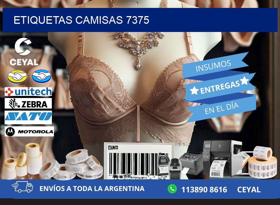 ETIQUETAS CAMISAS 7375