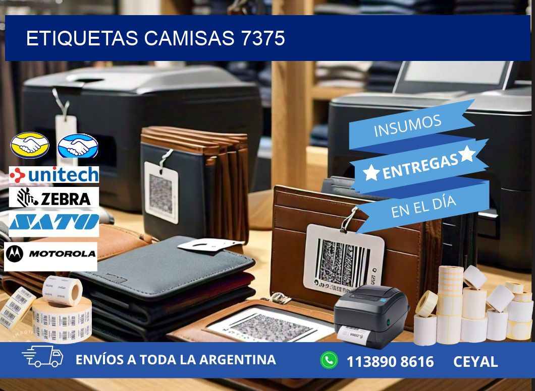 ETIQUETAS CAMISAS 7375