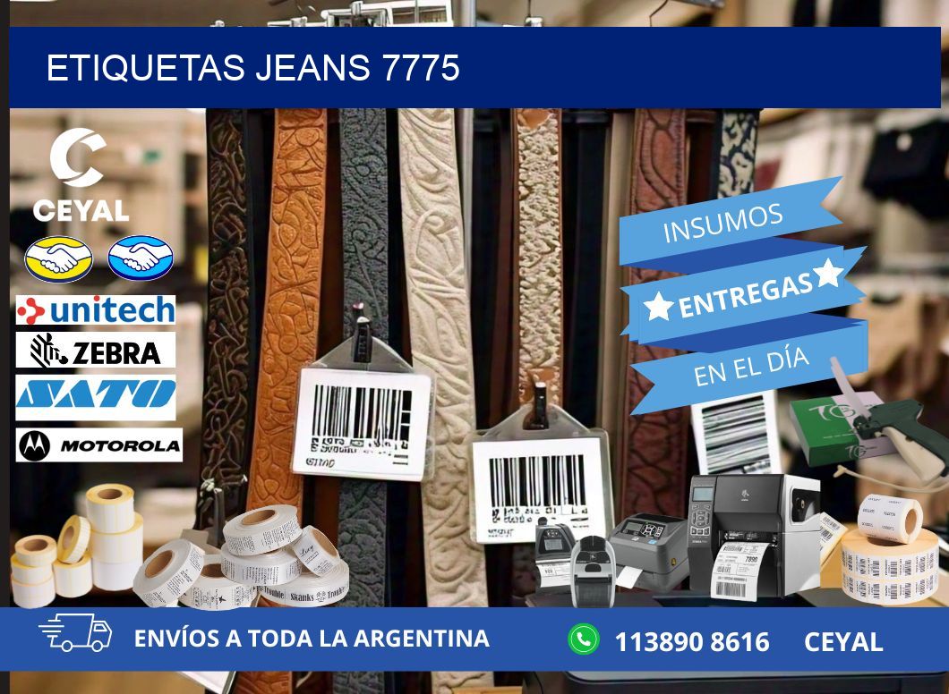 ETIQUETAS JEANS 7775