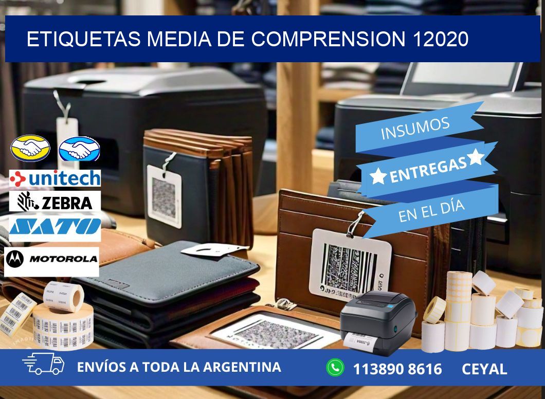 ETIQUETAS MEDIA DE COMPRENSION 12020