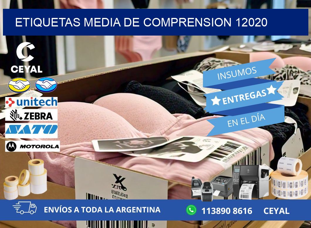 ETIQUETAS MEDIA DE COMPRENSION 12020