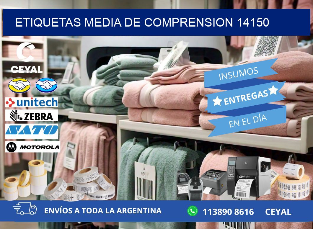 ETIQUETAS MEDIA DE COMPRENSION 14150