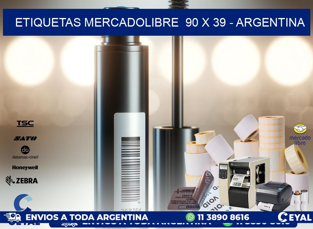 ETIQUETAS MERCADOLIBRE  90 x 39 – ARGENTINA