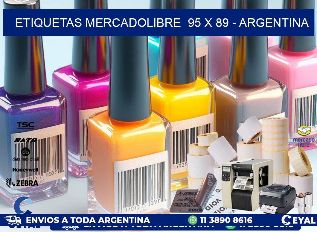 ETIQUETAS MERCADOLIBRE  95 x 89 – ARGENTINA