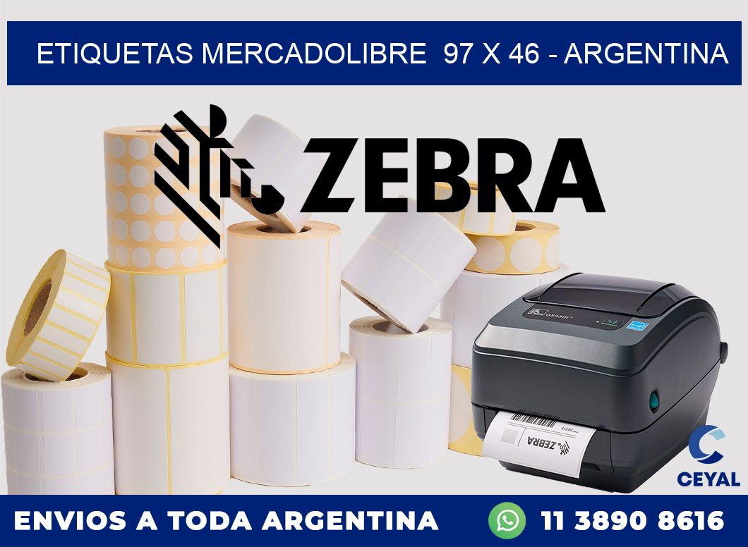 ETIQUETAS MERCADOLIBRE  97 x 46 – ARGENTINA