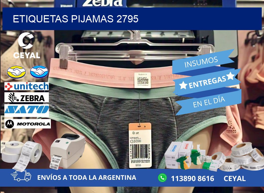 ETIQUETAS PIJAMAS 2795