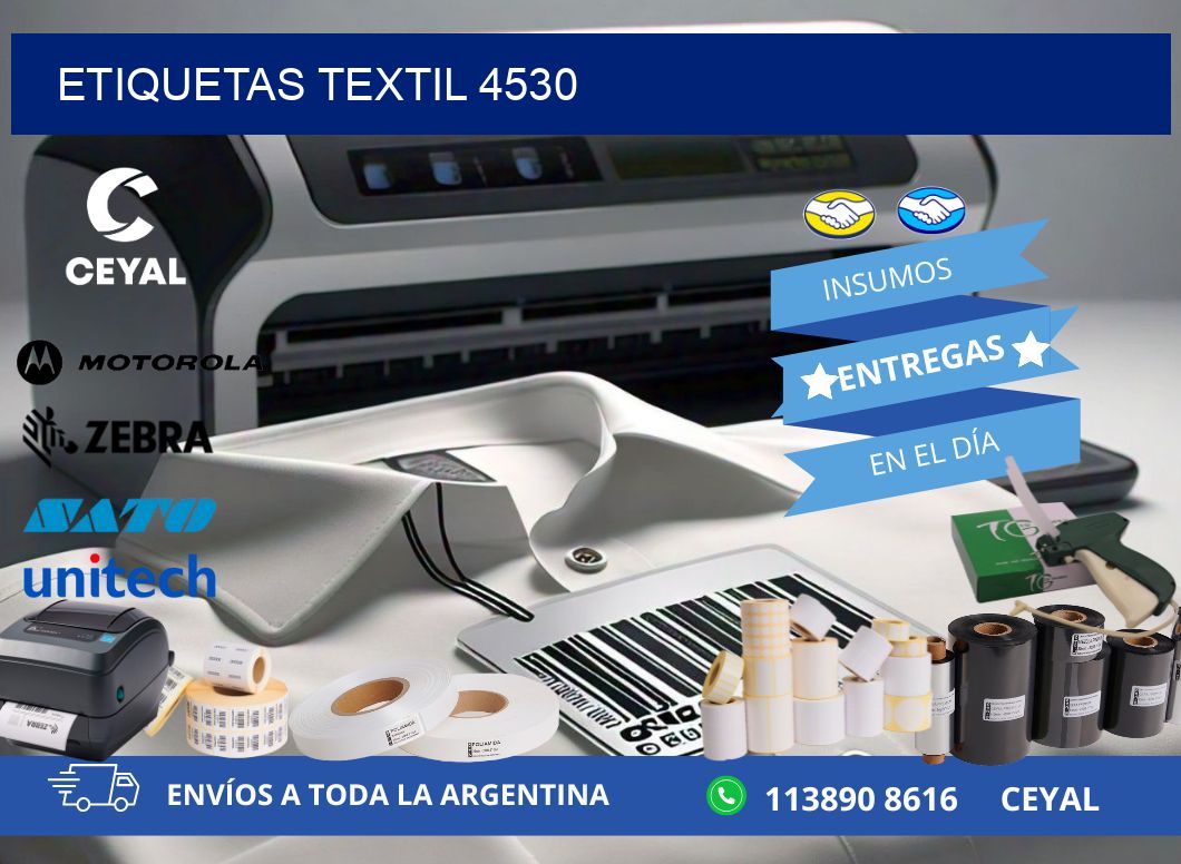 ETIQUETAS TEXTIL 4530