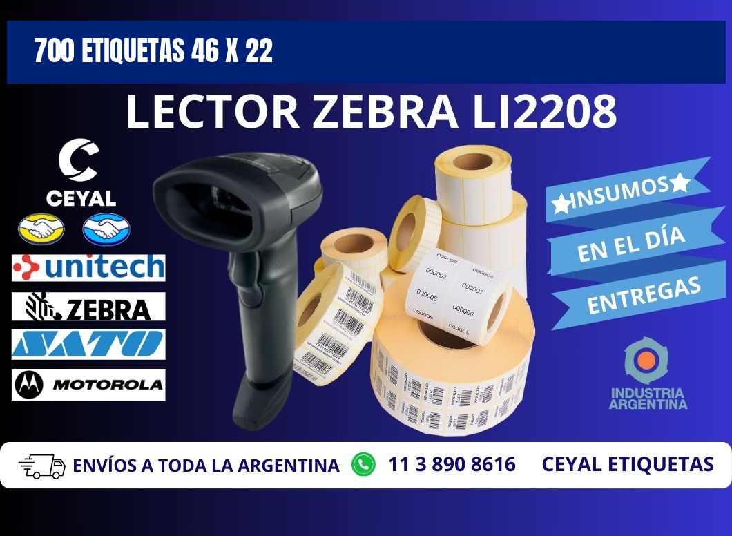 700 ETIQUETAS 46 x 22