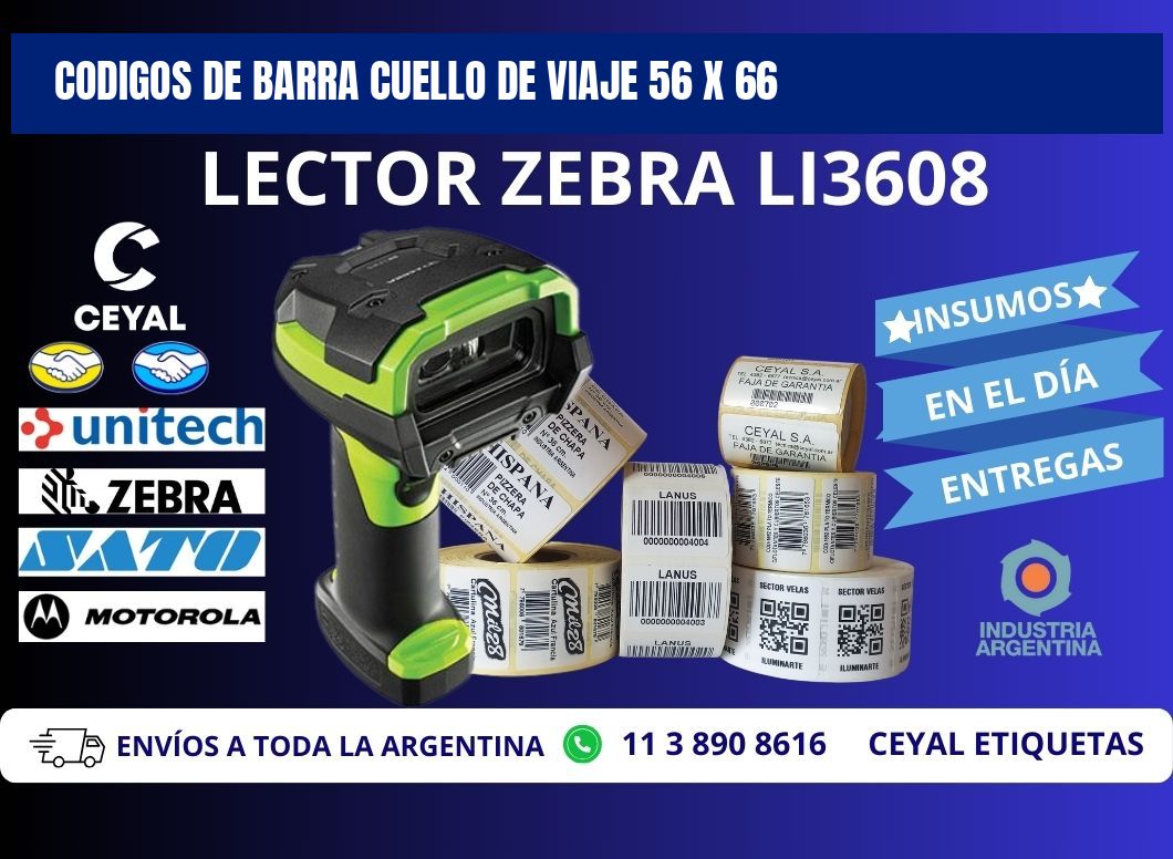 CODIGOS DE BARRA CUELLO DE VIAJE 56 x 66