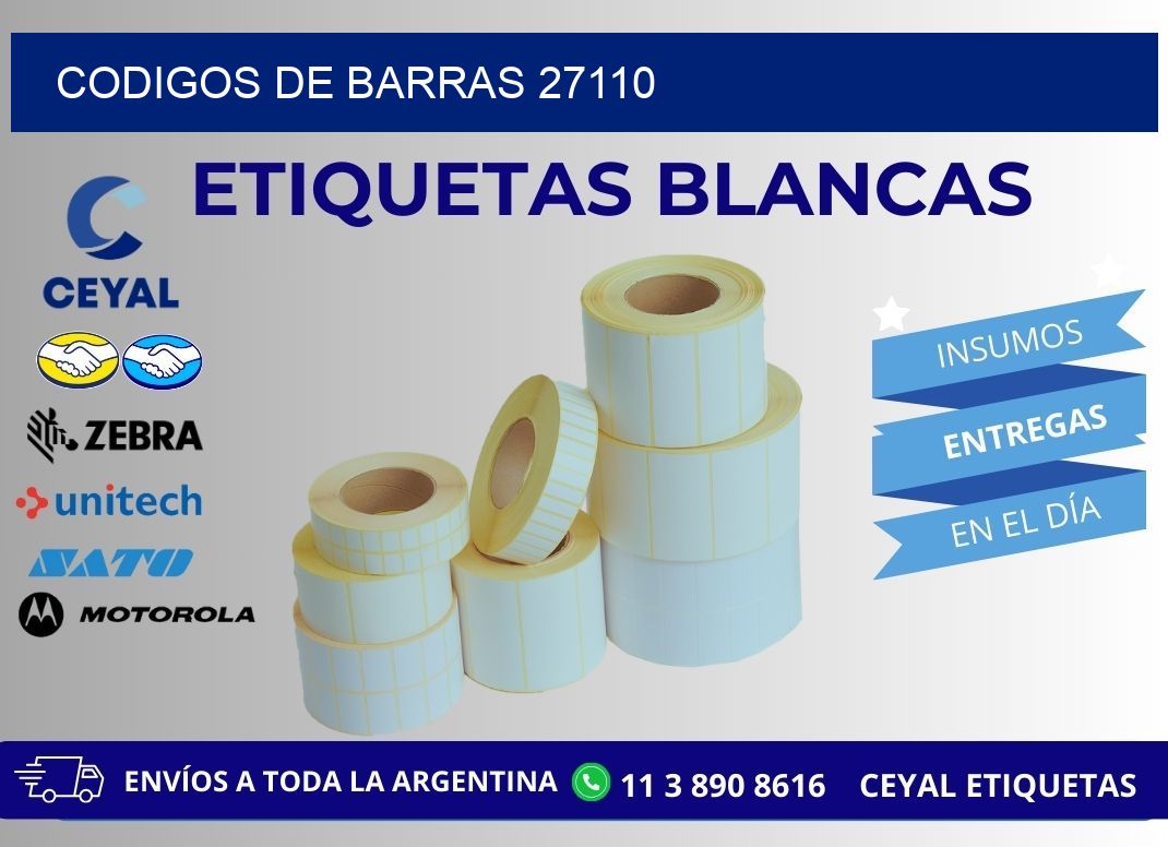 CODIGOS DE BARRAS 27110