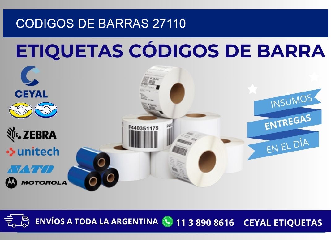 CODIGOS DE BARRAS 27110