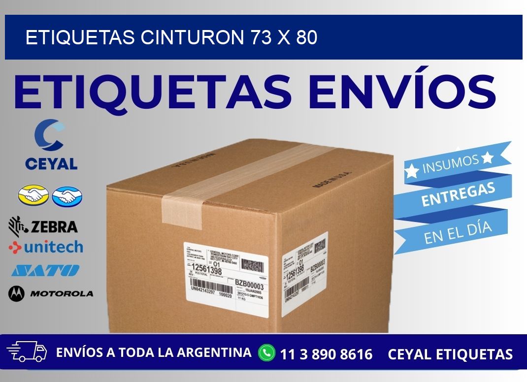 ETIQUETAS CINTURON 73 x 80
