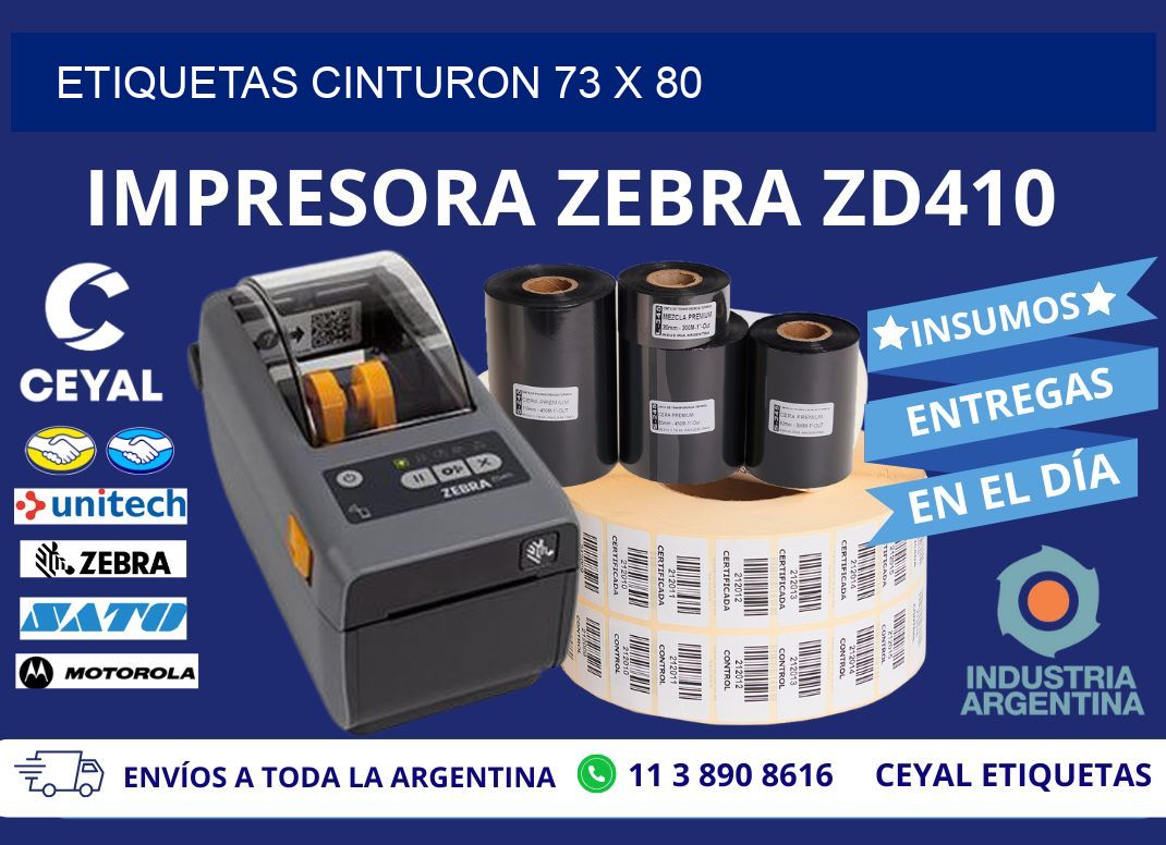 ETIQUETAS CINTURON 73 x 80