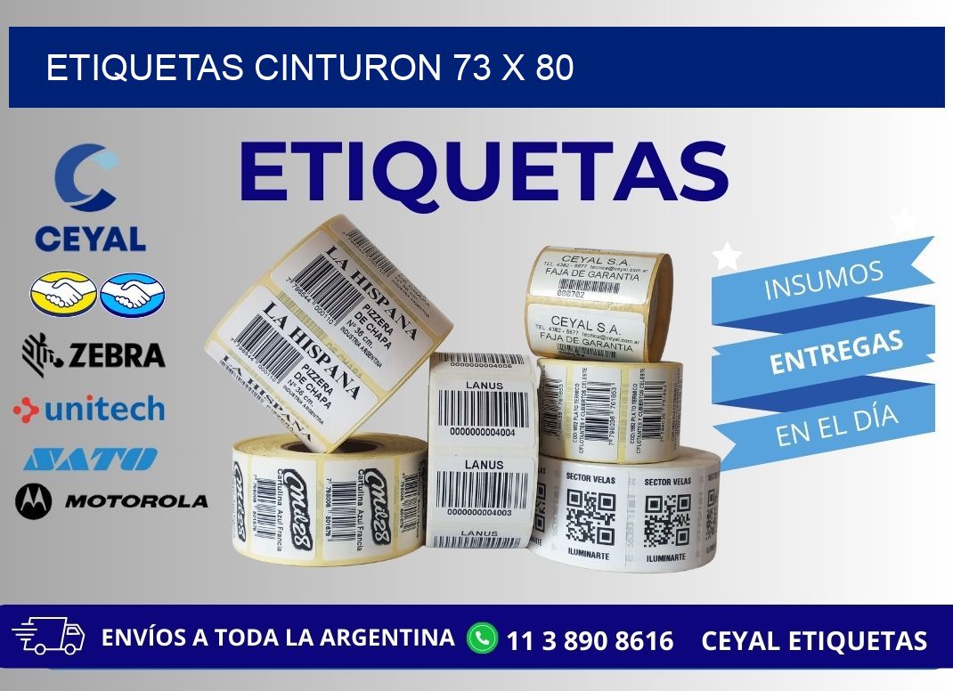ETIQUETAS CINTURON 73 x 80