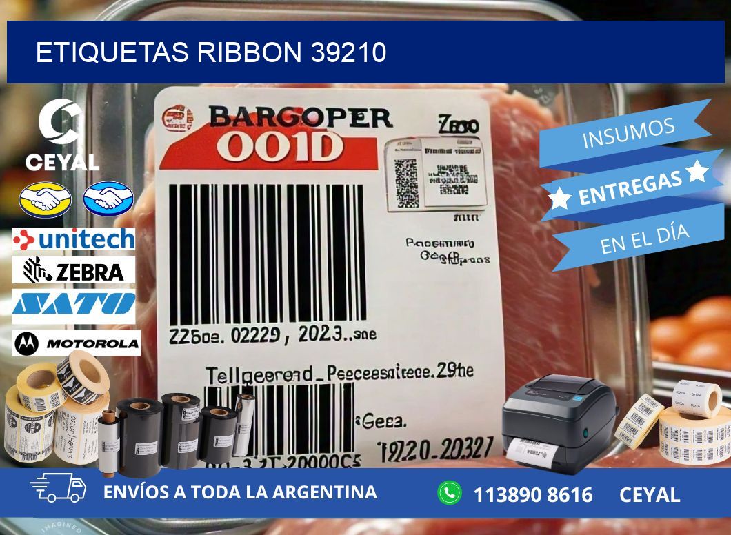 ETIQUETAS RIBBON 39210