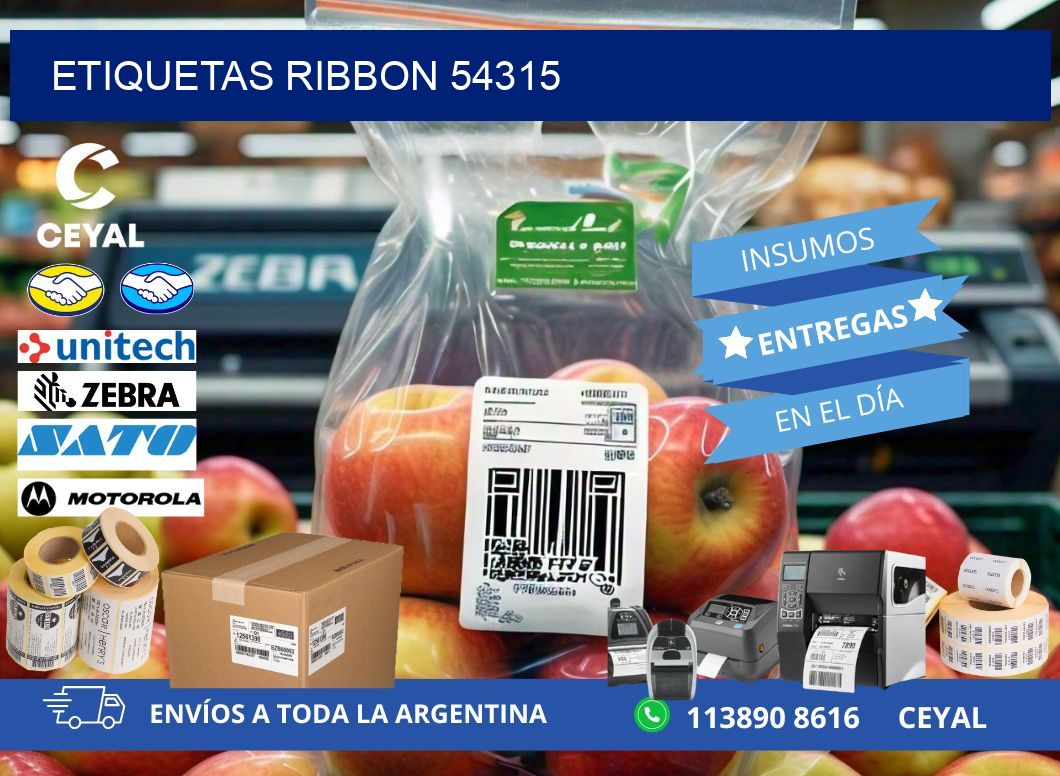 ETIQUETAS RIBBON 54315