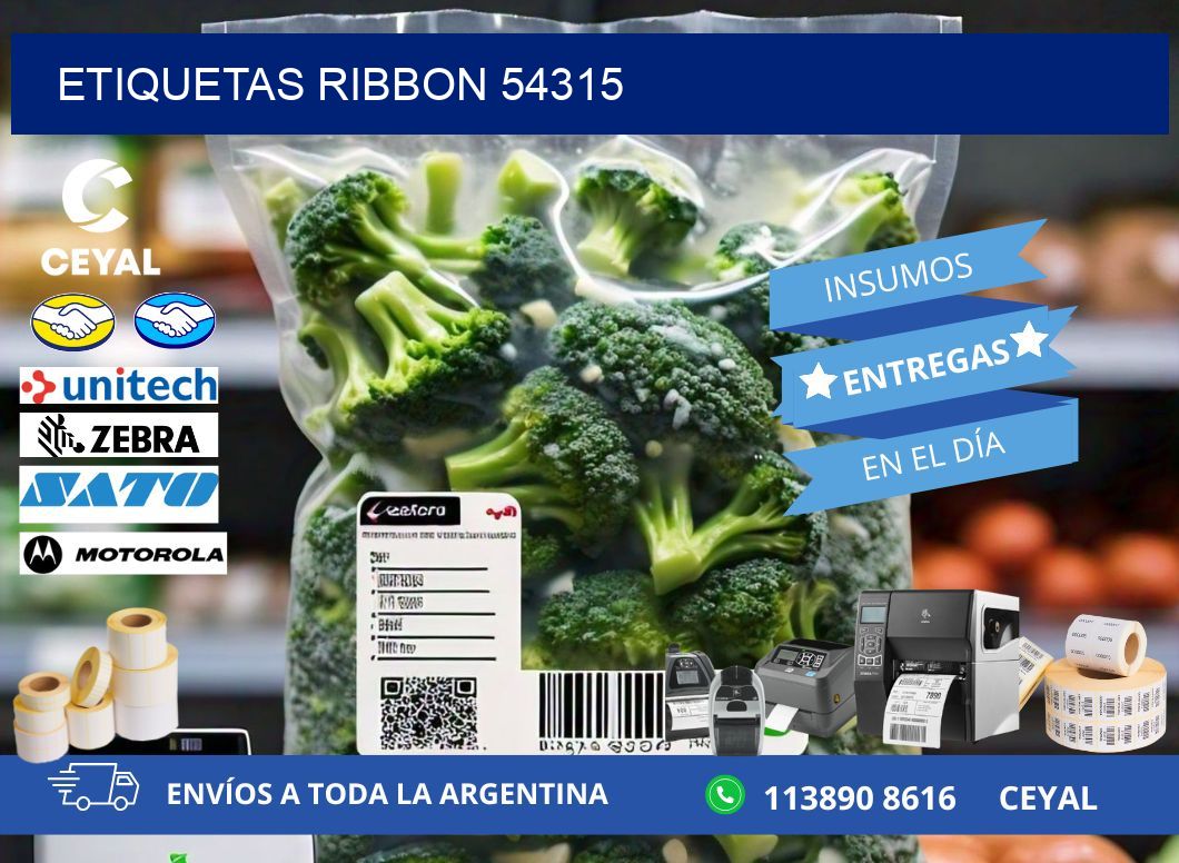 ETIQUETAS RIBBON 54315