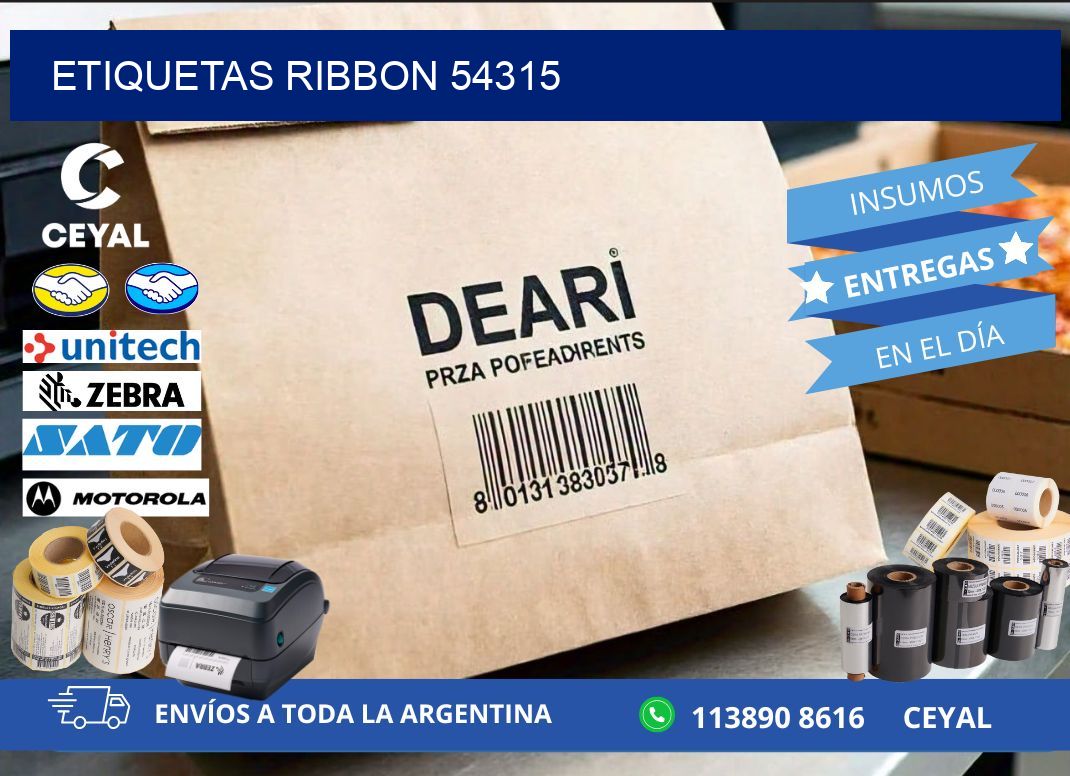 ETIQUETAS RIBBON 54315