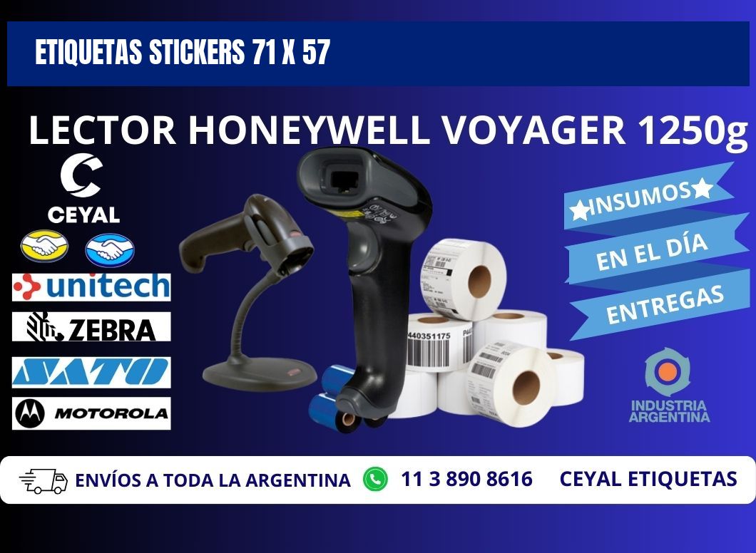 ETIQUETAS STICKERS 71 x 57