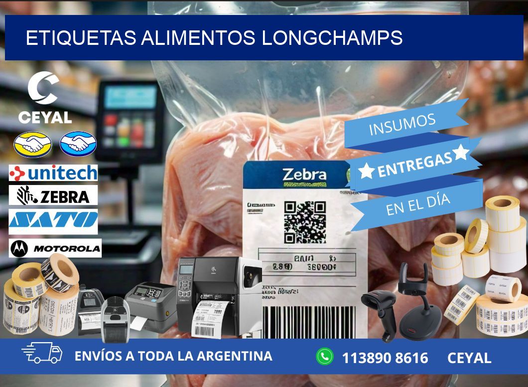 Etiquetas alimentos Longchamps