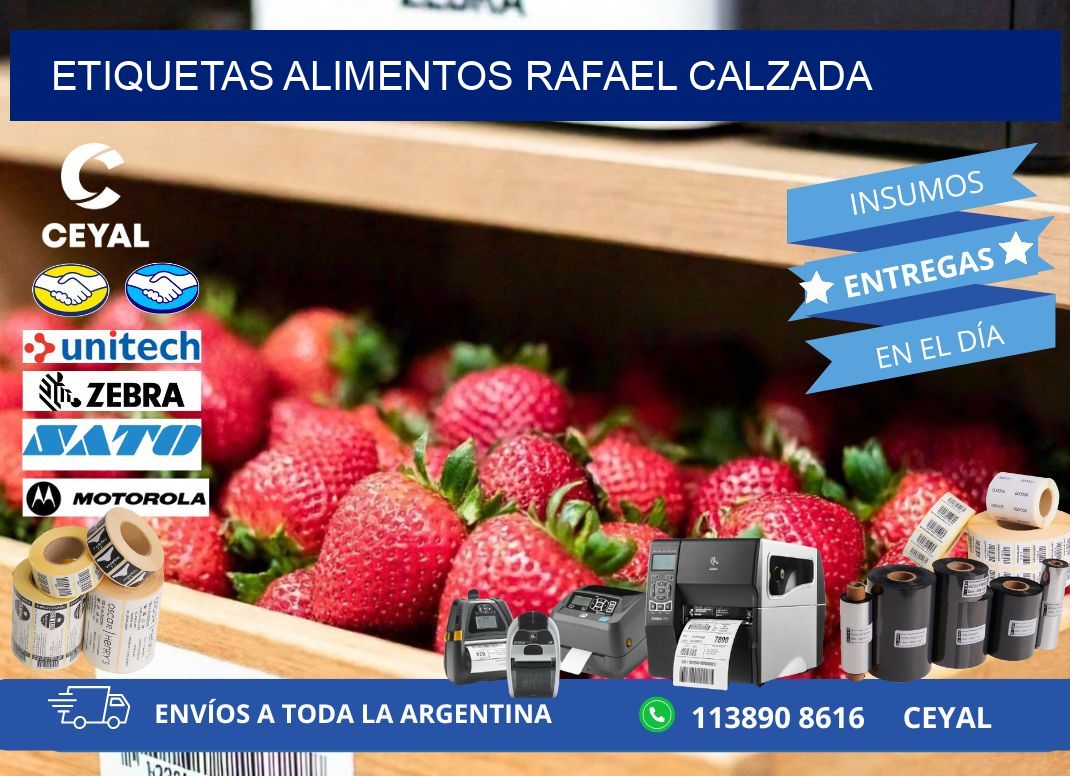 Etiquetas alimentos Rafael Calzada