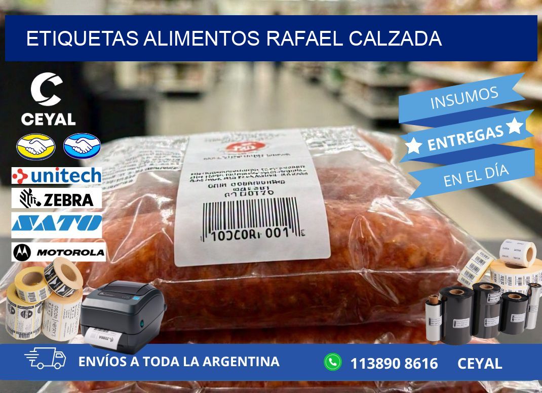 Etiquetas alimentos Rafael Calzada