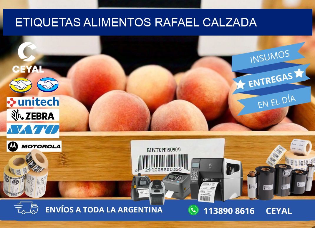 Etiquetas alimentos Rafael Calzada