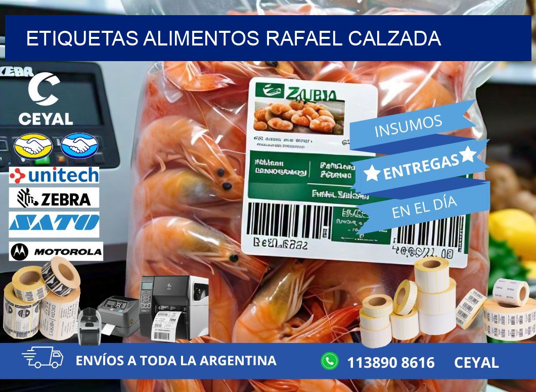 Etiquetas alimentos Rafael Calzada