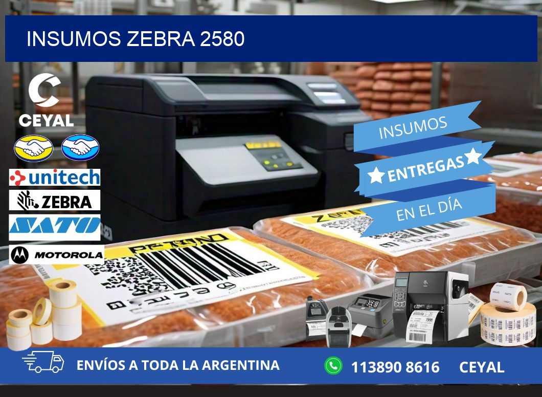 INSUMOS ZEBRA 2580