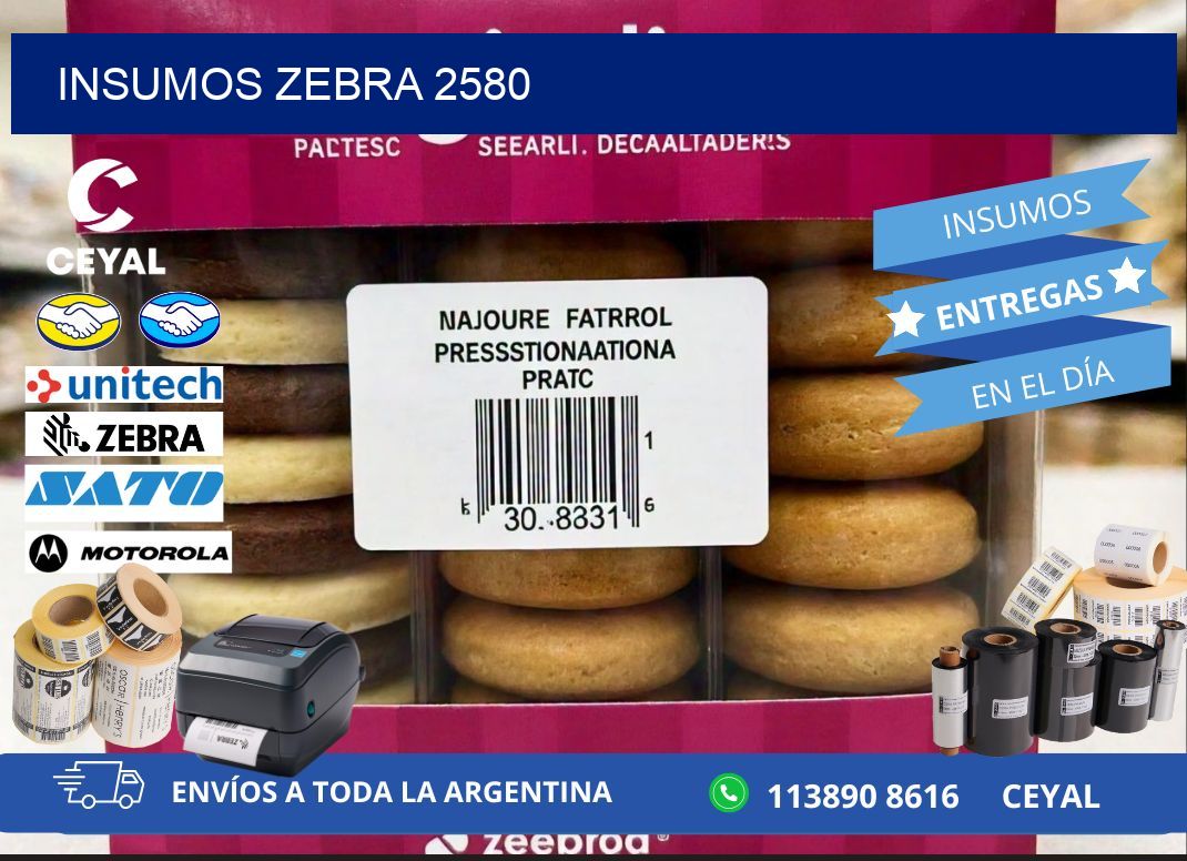 INSUMOS ZEBRA 2580