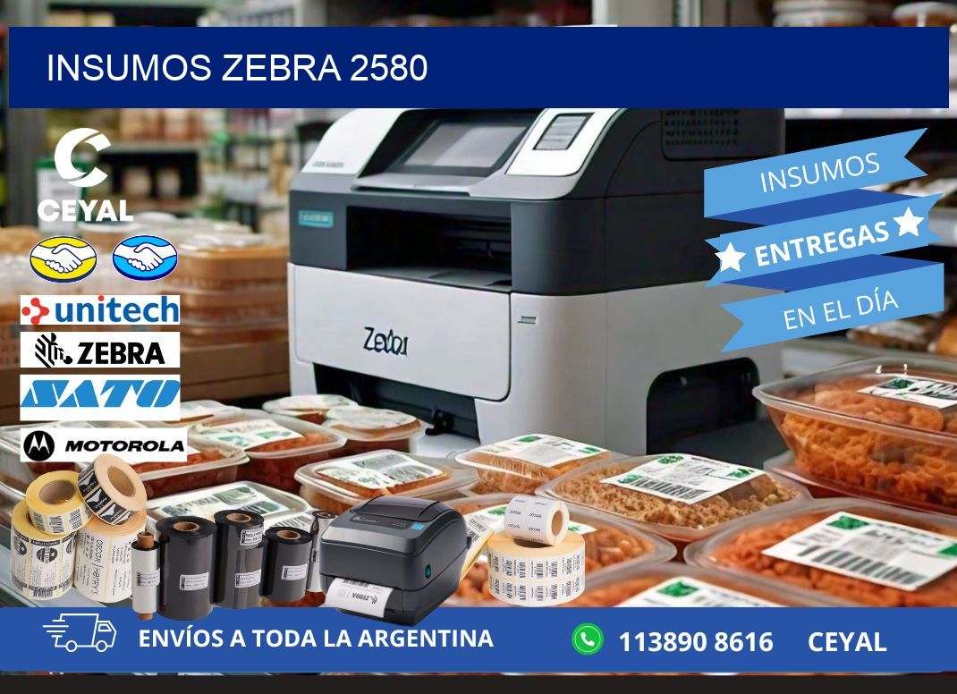 INSUMOS ZEBRA 2580