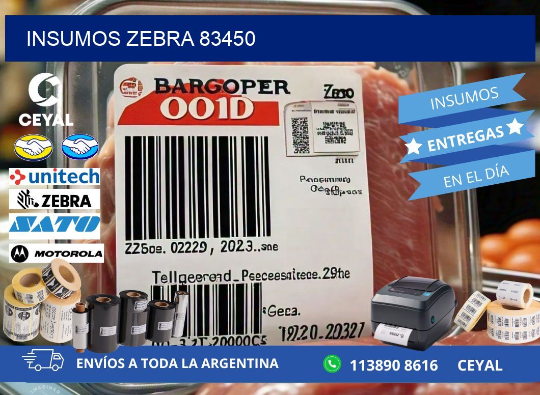 INSUMOS ZEBRA 83450