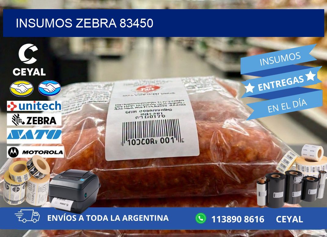 INSUMOS ZEBRA 83450