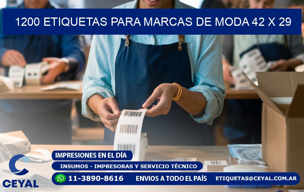 1200 ETIQUETAS PARA MARCAS DE MODA 42 x 29