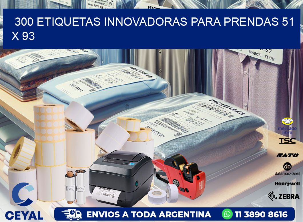 300 ETIQUETAS INNOVADORAS PARA PRENDAS 51 x 93