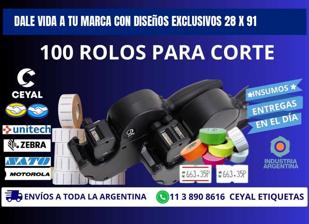 Dale Vida a tu Marca con Diseños Exclusivos 28 x 91