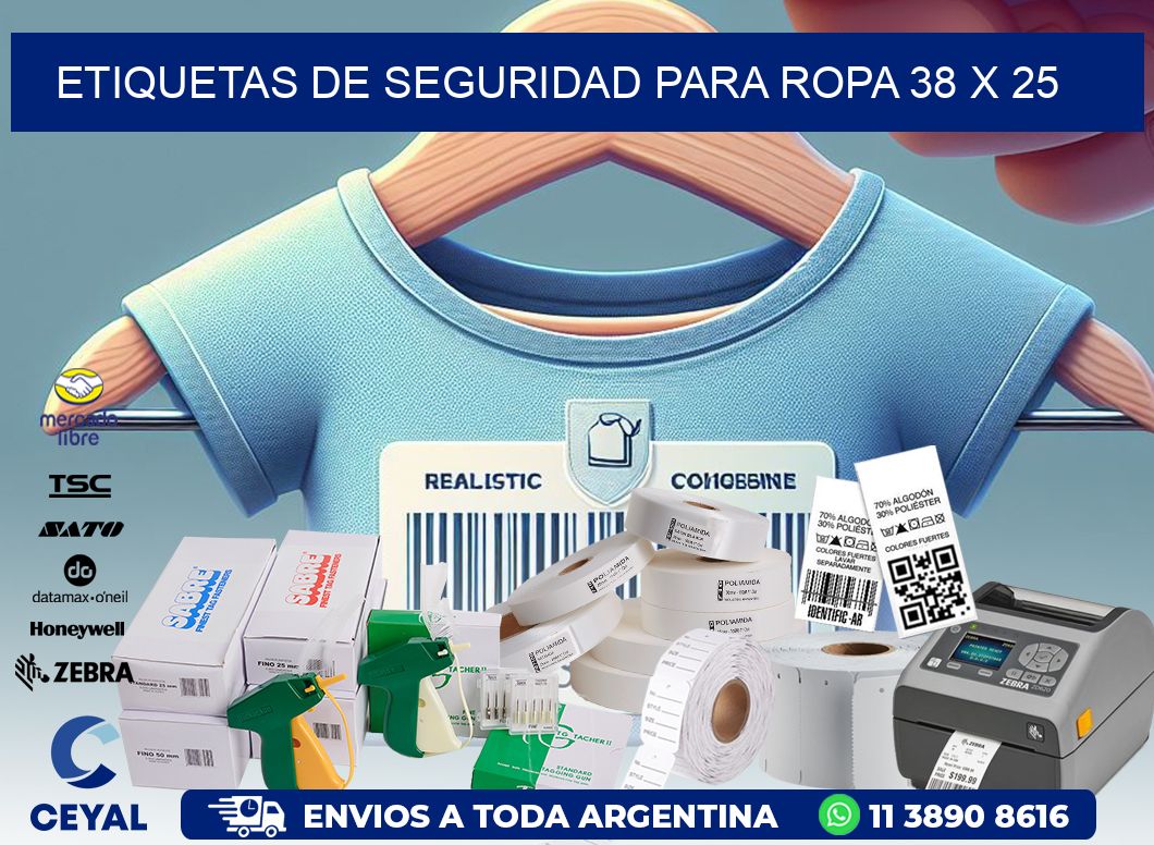 ETIQUETAS DE SEGURIDAD PARA ROPA 38 x 25