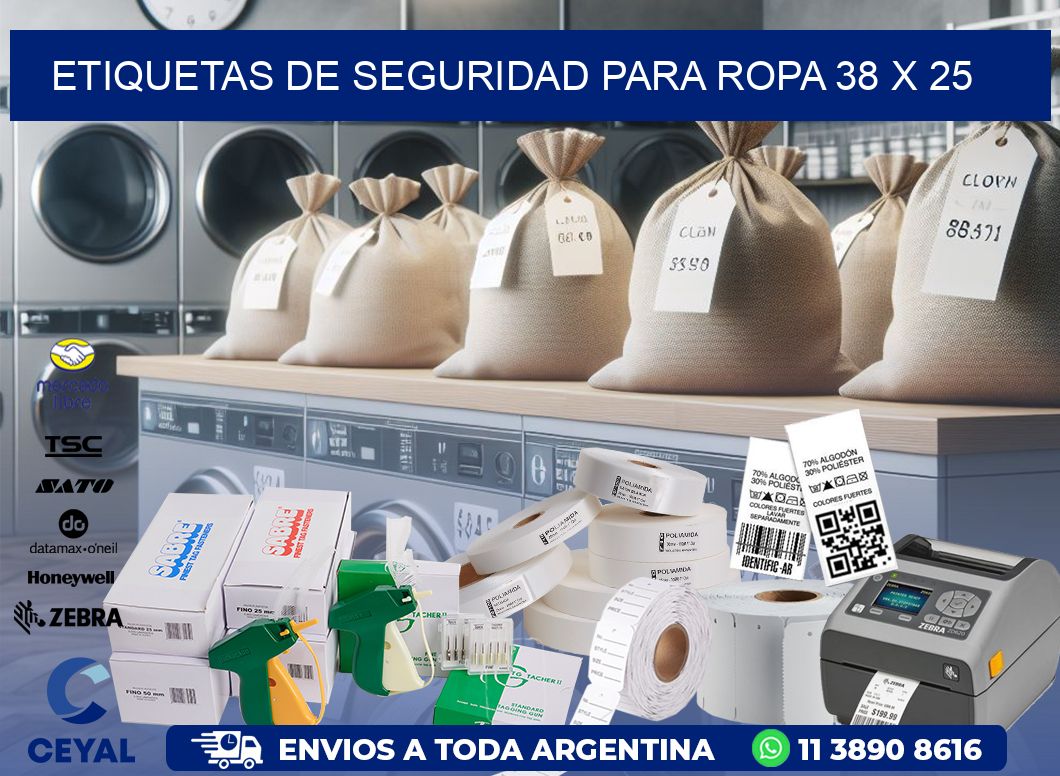 ETIQUETAS DE SEGURIDAD PARA ROPA 38 x 25