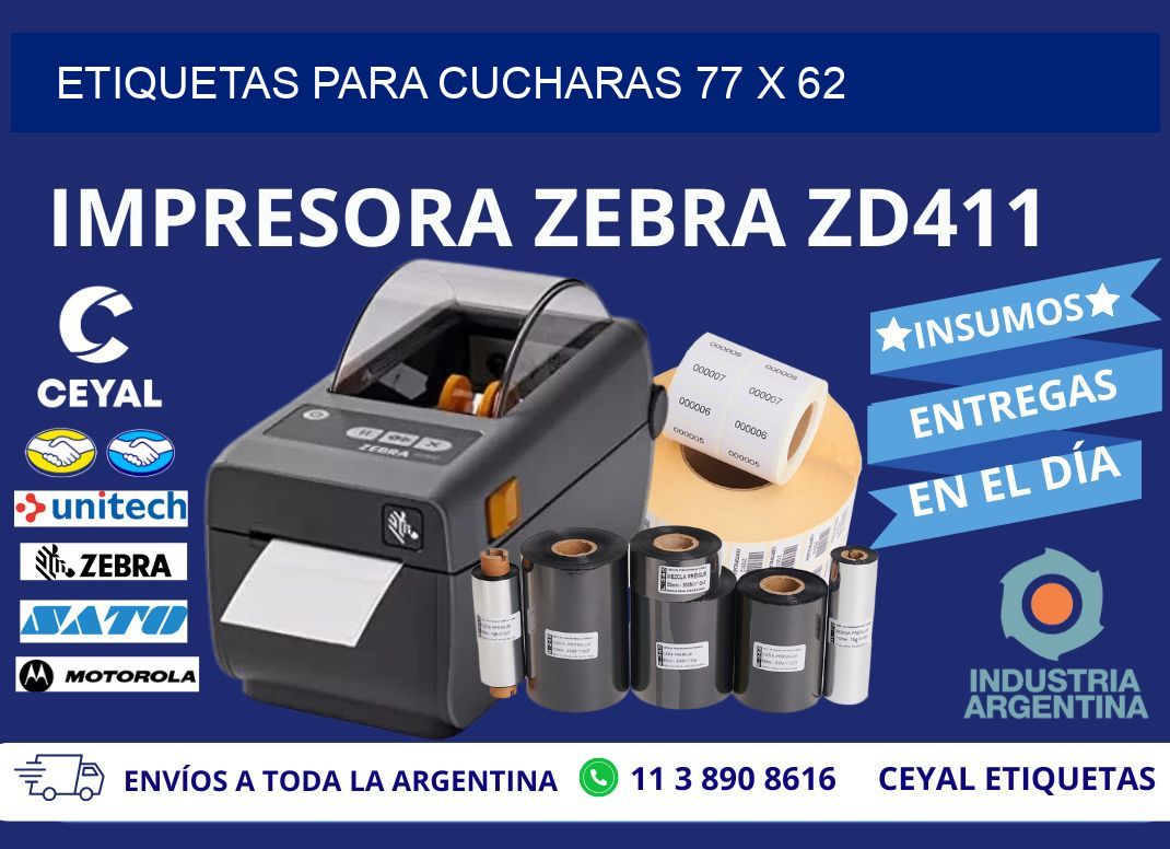 ETIQUETAS PARA CUCHARAS 77 x 62