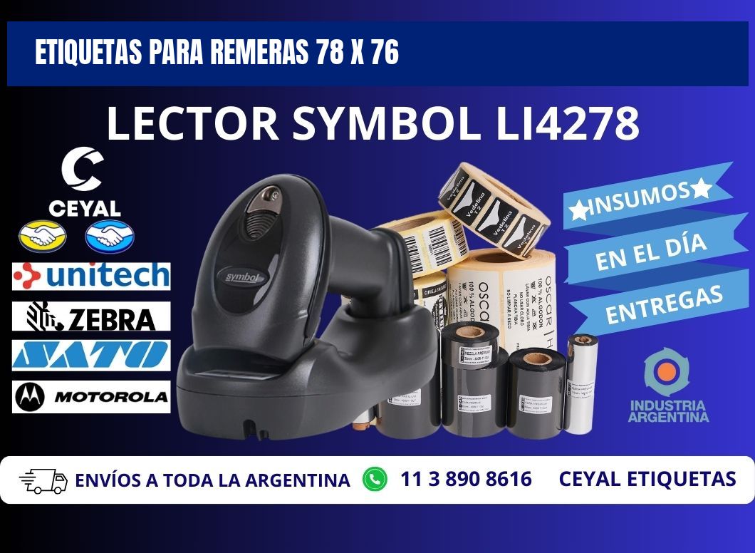 ETIQUETAS PARA REMERAS 78 x 76