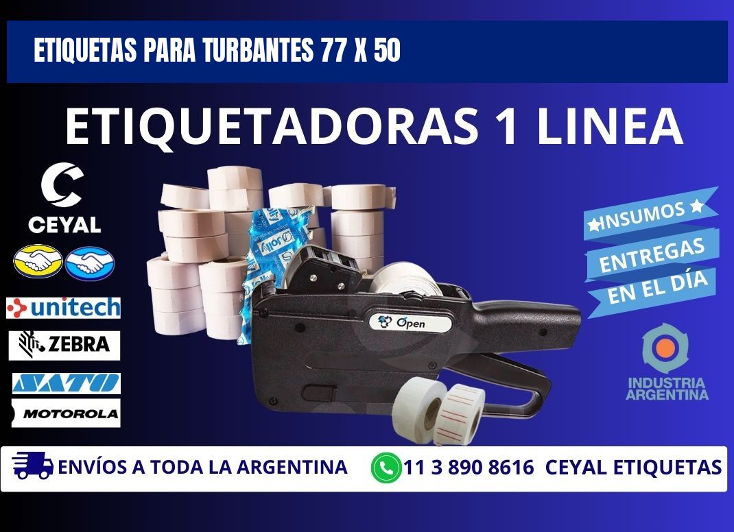 ETIQUETAS PARA TURBANTES 77 x 50