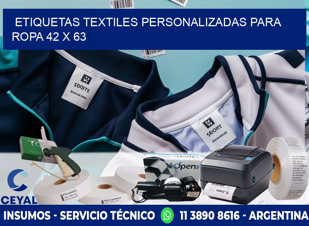 ETIQUETAS TEXTILES PERSONALIZADAS PARA ROPA 42 x 63